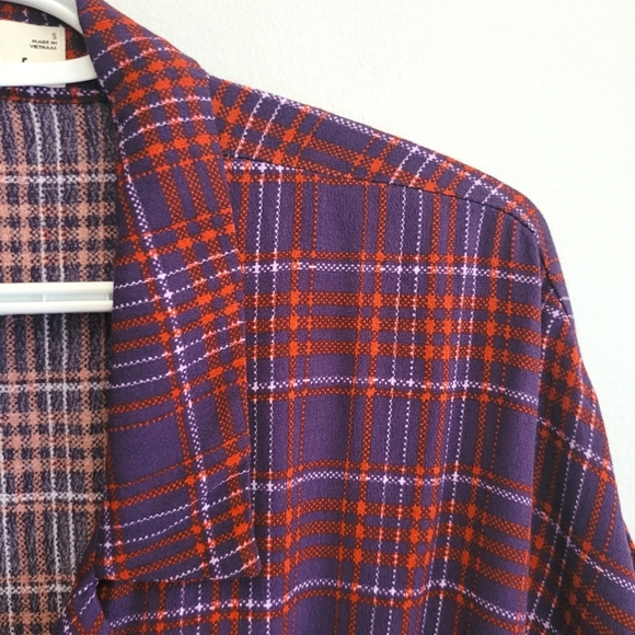 Aritzia Wilfred The Tie-Front Plaid Blouse - Picture 4 of 9